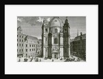 View of the Peterskirche, Vienna engraved by Johann Bernard Hattinger by Salomon Kleiner