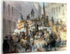 Barricades in Marzstrasse, Vienna, 1848 by Edouard Ritter