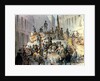 Barricades in Marzstrasse, Vienna, 1848 by Edouard Ritter
