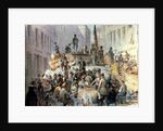 Barricades in Marzstrasse, Vienna, 1848 by Edouard Ritter