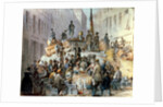 Barricades in Marzstrasse, Vienna, 1848 by Edouard Ritter