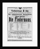 Poster advertising 'Die Fledermaus' by Johann Strauss the Younger by Austrian School