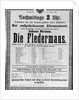 Poster advertising 'Die Fledermaus' by Johann Strauss the Younger by Austrian School