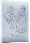 Costume designs for Figaro and Susanna from the opera 'The Marriage of Figaro' by Wolfgang Amadeus Mozart by Austrian School