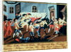 The arrest of Albrecht von Wallenstein at Eger by a force of Irish and Scottish officers under the command of General Butler, 1634 by Austrian School