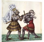 Fol.83 Emperor Maximilian I of Germany engaged in man-to-man combat by German School