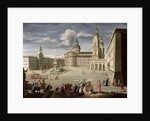 Christ blessing the people of Salzburg by Christof Lederwasch