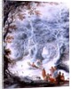 Winter Landscape with a Gypsy Encampment by Gysbrecht Lytens or Leytens