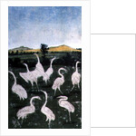 Herons in a field by Konrad Witz