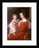 Archduchess Sophia of Austria with her two year old son Franz Joseph by J. K. Stiegler