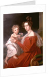 Archduchess Sophia of Austria with her two year old son Franz Joseph by J. K. Stiegler