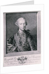 Portrait of Joseph II King of Germany and Holy Roman Emperor, 1763 by Austrian School