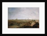 Landscape with a view of Ostend by Robert van den Hoecke