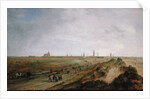 Landscape with a view of Ostend by Robert van den Hoecke