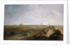 Landscape with a view of Ostend by Robert van den Hoecke