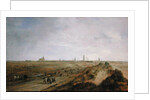 Landscape with a view of Ostend by Robert van den Hoecke