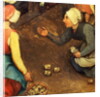 Children's Games: detail of a game throwing knuckle bones, 1560 by Pieter the Elder Bruegel