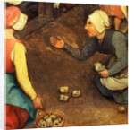 Children's Games: detail of a game throwing knuckle bones, 1560 by Pieter the Elder Bruegel