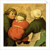 Children's Games: detail of a child carried by two others, 1560 by Pieter the Elder Bruegel