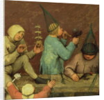 Children's Games: detail of left-hand section showing children making toys and blowing bubbles, 1560 by Pieter the Elder Bruegel