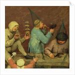 Children's Games: detail of left-hand section showing children making toys and blowing bubbles, 1560 by Pieter the Elder Bruegel