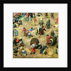 Children's Games: detail of bottom section showing various games, 1560 by Pieter the Elder Bruegel