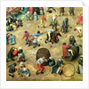 Children's Games: detail of bottom section showing various games, 1560 by Pieter the Elder Bruegel