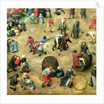 Children's Games: detail of bottom section showing various games, 1560 by Pieter the Elder Bruegel