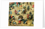Children's Games: detail of bottom section showing various games, 1560 by Pieter the Elder Bruegel