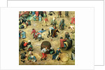 Children's Games: detail of bottom section showing various games, 1560 by Pieter the Elder Bruegel