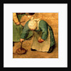 Children's Games: detail of a girl playing with a spinning top, 1560 by Pieter the Elder Bruegel