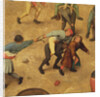 Children's Games: detail of children on piggy-back, 1560 by Pieter the Elder Bruegel