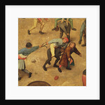 Children's Games: detail of children on piggy-back, 1560 by Pieter the Elder Bruegel