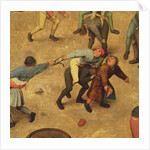 Children's Games: detail of children on piggy-back, 1560 by Pieter the Elder Bruegel