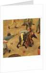 Children's Games: detail of children on piggy-back, 1560 by Pieter the Elder Bruegel