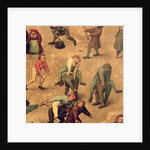 Children's Games: detail of children playing leap-frog, 1560 by Pieter the Elder Bruegel