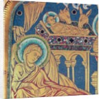 The Nativity, panel from the The Verduner Altar, 1181 by Nicholas of Verdun