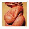 Female figurine known as the Venus of Willendorf, side view detail of torso, Gravettian culture, Upper Palaeolithic Period, c.30000-18000 BC by Paleolithic Paleolithic