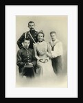 Family portrait of Princess Zenaida Yusupova, Count Felix Sumarokov-Elston and sons Nikolai and Felix by Russian Photographer