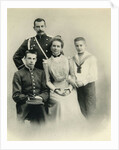 Family portrait of Princess Zenaida Yusupova, Count Felix Sumarokov-Elston and sons Nikolai and Felix by Russian Photographer