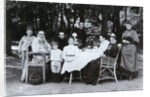 Family portrait of the author Leo N. Tolstoy by Russian Photographer