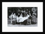 Family portrait of the author Leo N. Tolstoy by Russian Photographer