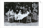 Family portrait of the author Leo N. Tolstoy by Russian Photographer