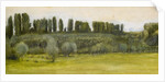 Landscape with Willows and Poplars, Study by Edward Coley Burne-Jones