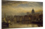 St. Paul's from the River Thames, 1877 by Henry Dawson
