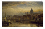 St. Paul's from the River Thames, 1877 by Henry Dawson