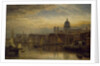 St. Paul's from the River Thames, 1877 by Henry Dawson