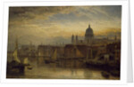St. Paul's from the River Thames, 1877 by Henry Dawson