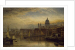 St. Paul's from the River Thames, 1877 by Henry Dawson