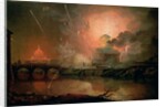 Firework Display at the Castel Sant Angelo, 1774-1778 by Joseph Wright of Derby